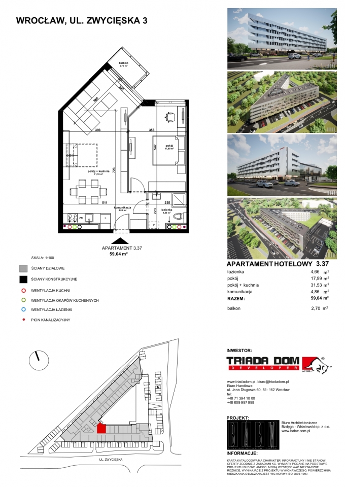 Apartament 3.37 (z najemcą)